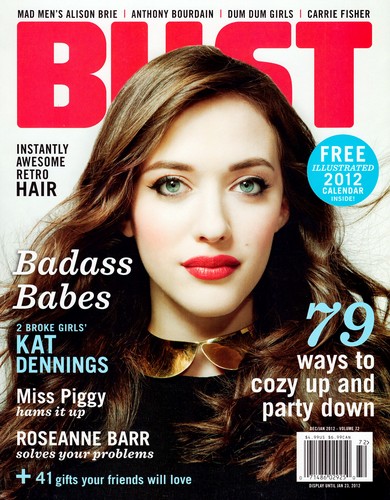  Kat on the cover of Bust Magazine - December 2011