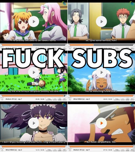  più Anime Subtitle idiocy