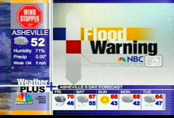  NBC 17 Weather Plus Flood Warning Intro - (2005)