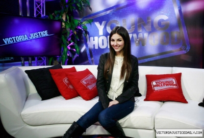  On the set of 'Young Hollywood'