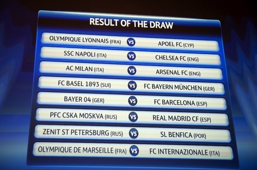  Result of the Draw (December 16, 2011)