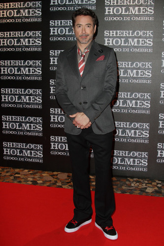Robert Downey Jr. Flashes Underwear At 'Sherlock Holmes' Rome Premiere