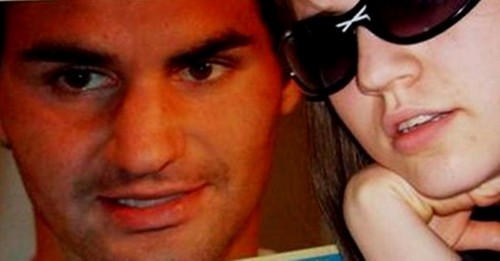  Roger Federer and sexy girl