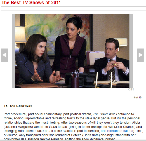  Tv Guide's Best Of The jaar TV 2011