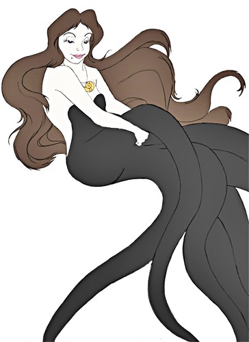  Walt 迪士尼 粉丝 Art - Vanessa from "The Little Mermaid"