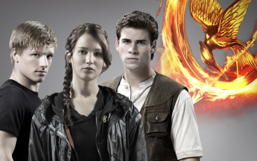  new HQ poster of Katniss, Peeta and Gale