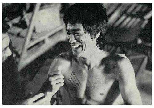 on the set of ENTER THE DRAGON