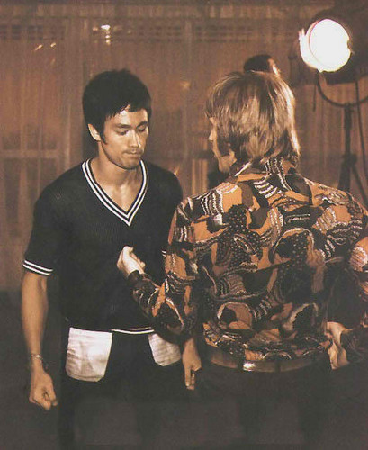  on the set of WAY OF THE DRAGON