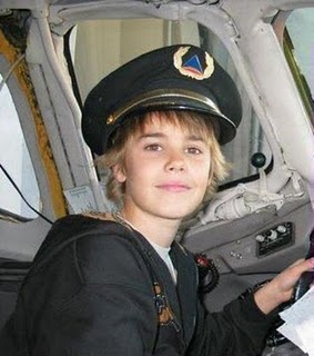  justin in an airplane