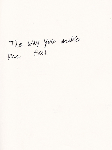  ● The Way u Make Me Feel ●