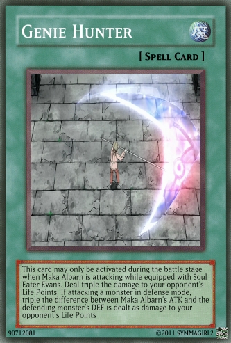  Genie Hunter YuGiOh! card