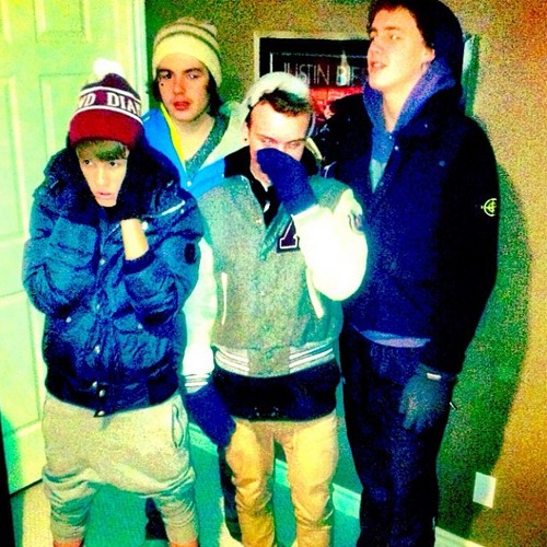Justin Bieber, Ryan Butler and Chaz Somers