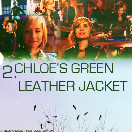  2. Chloe's Green Leather áo khoác