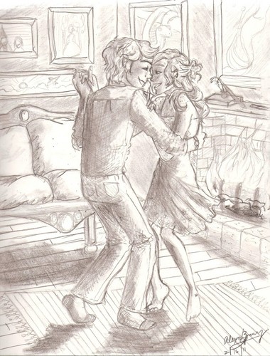  Scorpius and Rose in the Gryffindor common room