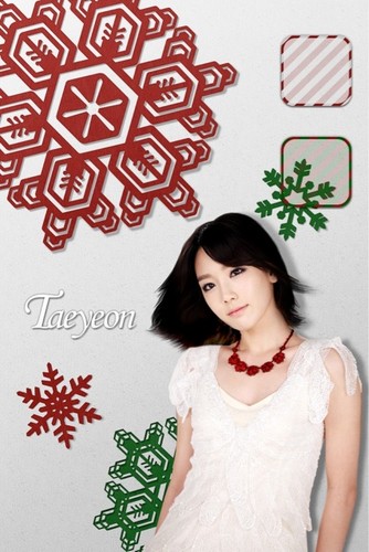  Taeyeon @ skin winter gift app - Individual Обои
