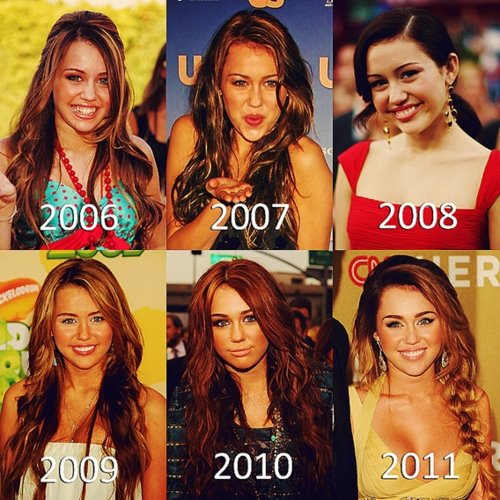  aawwww our little miley is growing up!<3