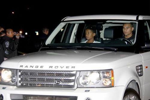  jaafar jackson riding in the range rover with his brother randy jackson jr
