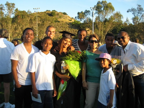  jaafars sister genevieves graduation with the jackson family