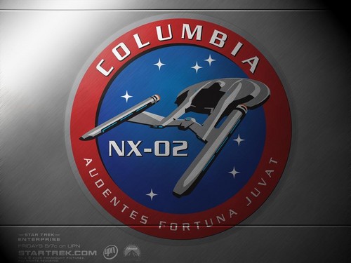  «The logo of the spaceship U.S.S. COLUMBIA - NX - 01»