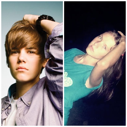  @iTheOnlyGirl 嘿 girl u really looks like justin not much but u look like him