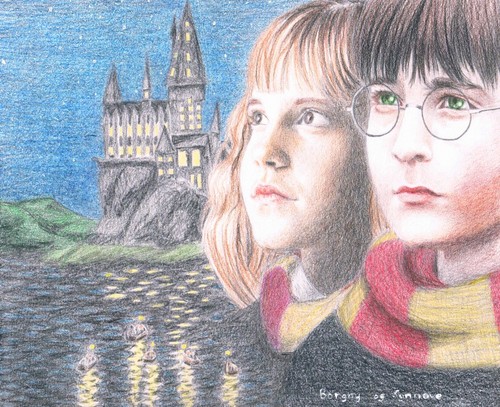  1st jaar Harry and Hermione