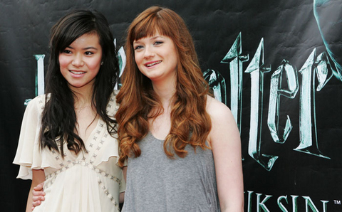  Bonnie Wright and Katie Leung