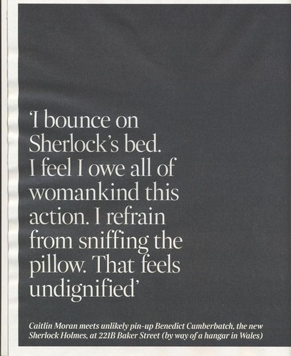  Caitlin Moran’s 記事 on Sherlock from The Times