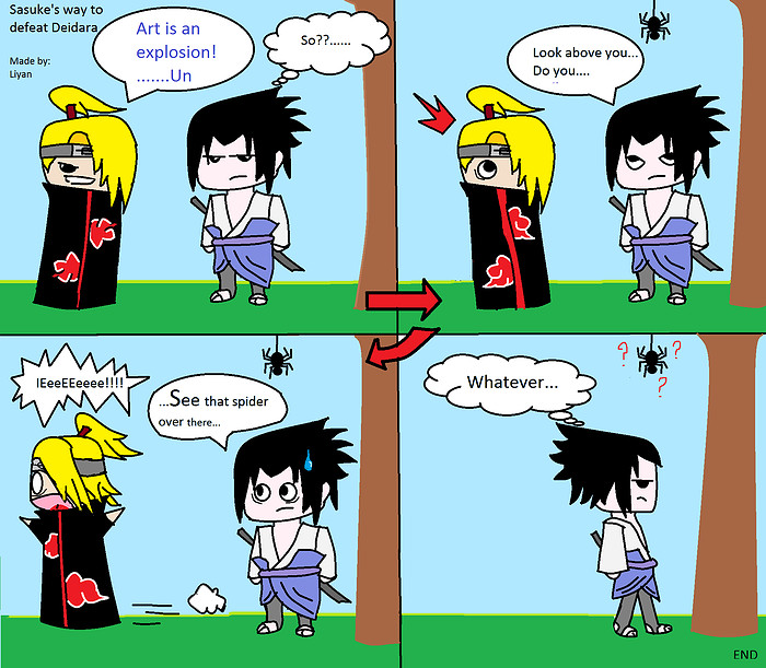 Deidara VS Sasuke :)