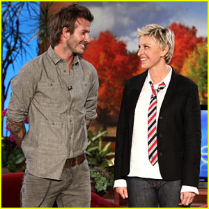  Ellen and David Beckham