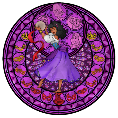  Esmeralda`s stained glass window