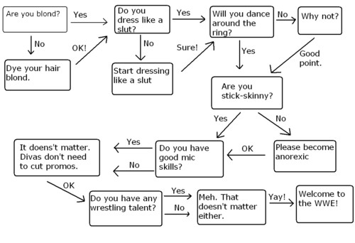  Flow Chart: How to Become A WWE Diva