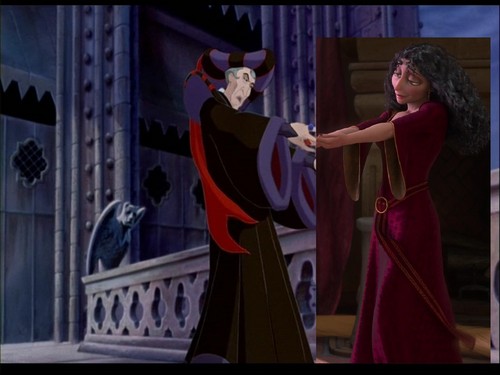  Frollo & Gothel holding hands