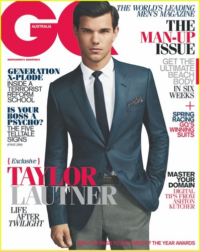  Full Sized picha of Taylor Lautner Covers 'GQ Australia' October/November 2011
