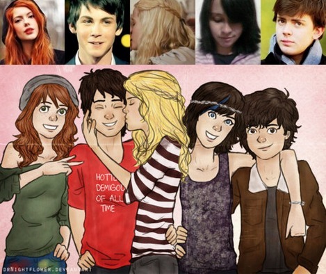 Percy, Annabeth, Thalia, Nico, Rachel