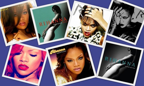  Rihanna Albums Collage