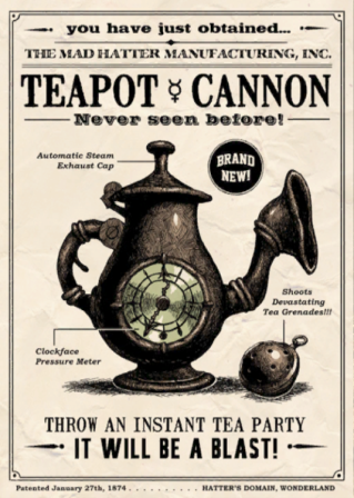  Teapot cañón