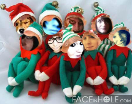  哈哈 family of elfs!! :P