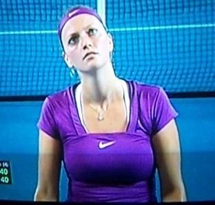 Angry Petra Kvitova