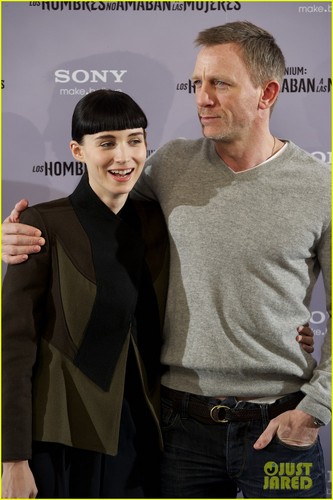  Daniel Craig & Rooney Mara: 'Dragon Tattoo' in Madrid