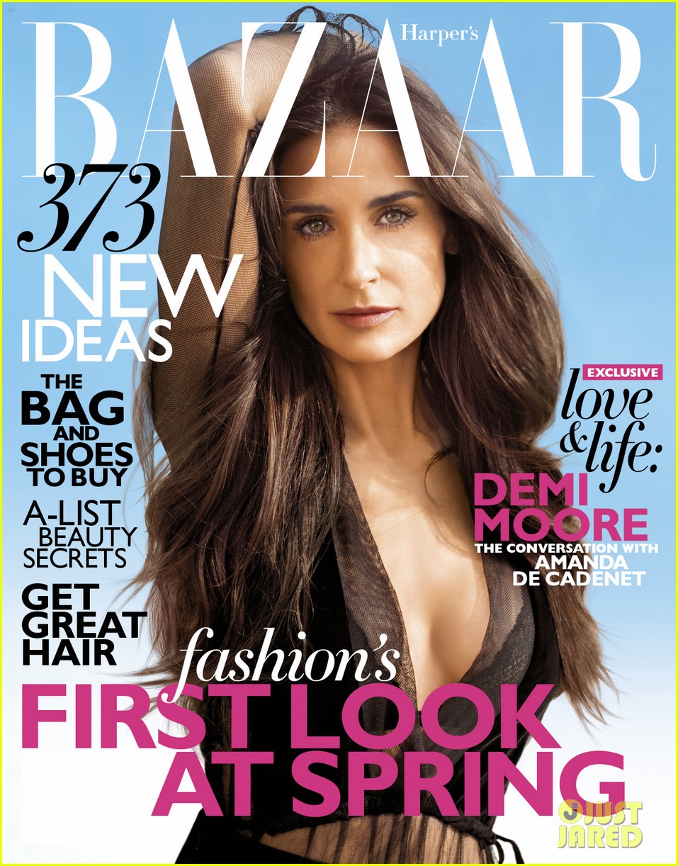 Demi Moore Covers 'Harper's Bazaar' February 2012