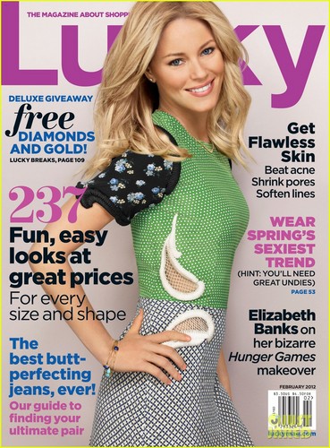  Elizabeth Banks Covers 'Lucky' February 2012