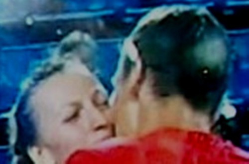  Kvitova and Berdych 키스