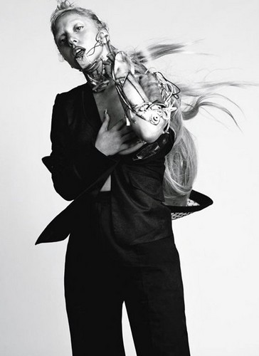  Lady Gaga Bares "The Big Ones" for L'Uomo Vogue