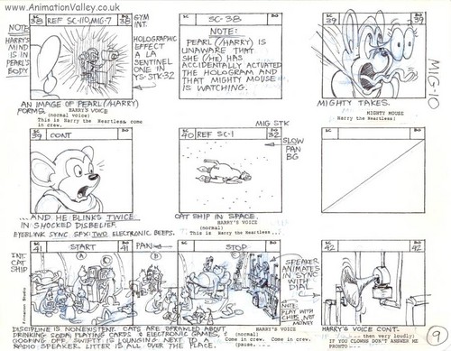  Mighty rato hand drawn Storyboard