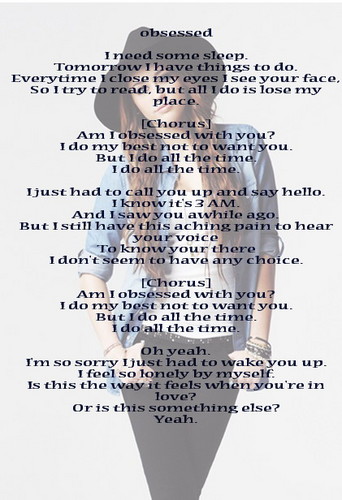  Miley - Obsessed lyrics