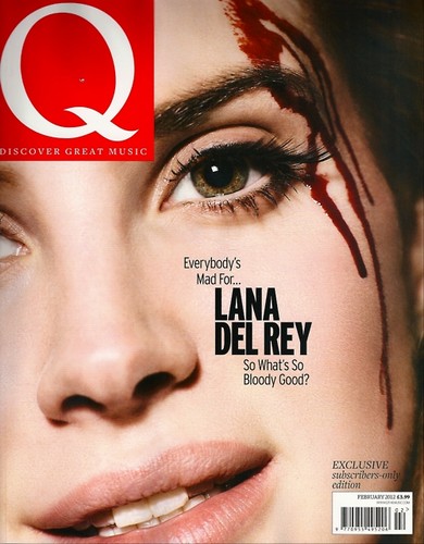  meer bloody pics from Lana Del Rey’s Q cover shoot