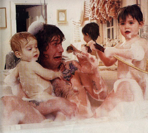 Ozzy With His Babies