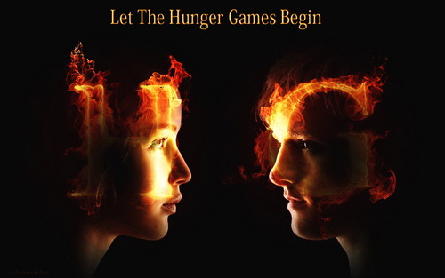  The Hunger Games Wallpaper- Katniss and Peeta