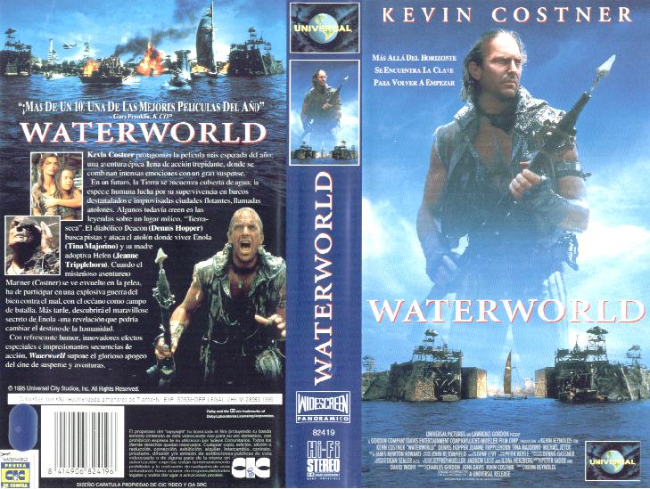 Waterworld US VHS Cover