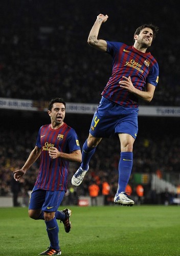  Xavi Hernandez: FC Barcelona (4) v CA Osasuna (0) - Copa del Rey [First Leg]